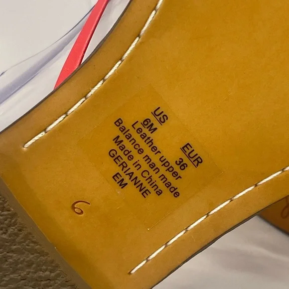 Sam Edelman Gerianne Leather Flip Flops Thongs Size 6 - Red LEATHER Classic Boho - Picture 11 of 11